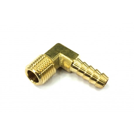 Slangnippel 90° 1/4" NPT - 8mm